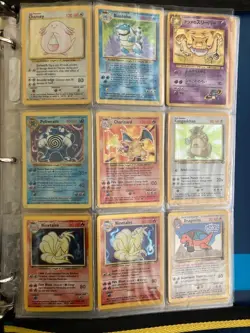 Pokemon Cards Binder / Lot Collection! Base + Holo Charizard, Blastoise 1999 - Image 2