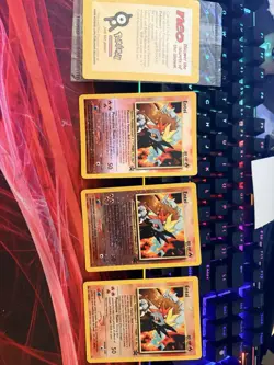 4x PCS Entei 34/53 Reverse Holo Black Star Promo Pokemon Card - Image 1