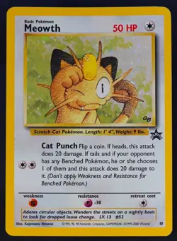 Pokemon - Meowth Holo - 10 - WoTC Black Star Promo Card - PL - Image 2
