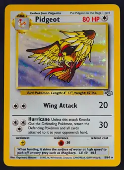 Pokemon - Pidgeot Holo - 8/64 - Jungle - Rare Card - LP - Image 2