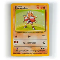 Pokemon - Hitmonchan Holo - 7/102 - Base Set - Rare Card - PL - Image 1
