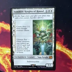 Magic the Gathering Summon: Knights of Round Final Fantasy Regular Card - Image 1