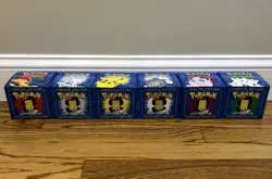 New Sealed Pokemon 23k Burger King Gold Plated Trading Card Set Blue Lot Of 6 - Image 4