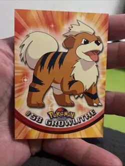 Pokemon Card - Growlithe, Arcanine - Topps - Blue Logo - 2 Card Set - Image 2