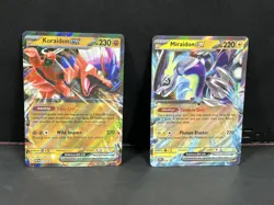 Pokemon Miraidon EX SVP028 + Koraidon EX SVP029 Black Star Promo Cards NM - Image 1