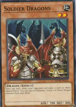 YUGIOH CARD 1 X SOLDIER DRAGON MP18-EN121 1ST EDITION - Image 1
