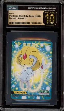 Pokemon Uxie Mini Kinds Cards Bandai #465 CGC 10 Pristine - Image 1
