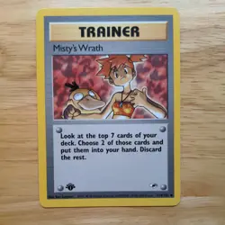 Pokemon Card Misty's Wrath [1st Edition] 114/132 Gym Heroes - Image 1