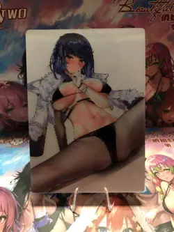 Lenticular Waifu Card Genshin Goddess Story 2 Image Double Sided Anime - Image 1