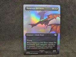 MTG LOTR Voracious Fell Beast LTR 422 Borderless Uncommon - Mint - Image 1