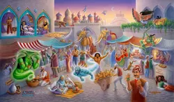 Oversized Playmat Arabian Nights by Sue Ellen Brown Alpha Investments MTG - Image 1