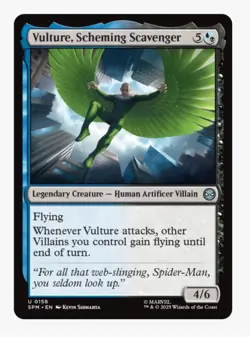Vulture, Scheming Scavenger | MTG Marvel Spider-Man | Villain Tribal PDH EDH NM - Image 1