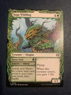 MTG Sagu Wildling Roost Seek Showcase ** Tarkir: Dragonstorm ** English - Image 1