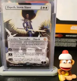 Elspeth, Storm Slayer •Borderless Alt Art• Tarkir: Dragonstorm, Mythic - Image 1