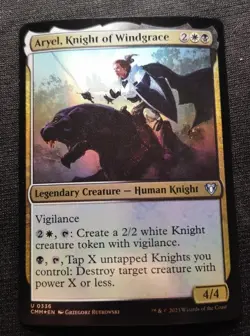 Aryel, Knight Of Windgrace - Foil - CMM - NM Unplayed - EN - 0336 - Image 1