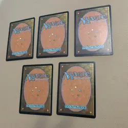 MTG Euro Promo Lands Purple Booster Set-complete set of five LP - see pictures - Image 3