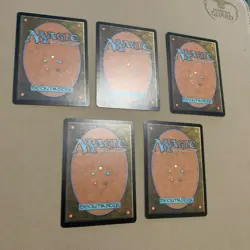 MTG Euro Promo Lands Purple Booster Set-complete set of five LP - see pictures - Image 4