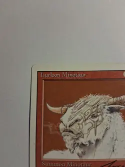 MTG Hurloon Minotaur Revised Edition Regular- LP Autographed - Image 3