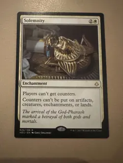 MTG - Solemnity - Hour of Devastation - NM - Image 1