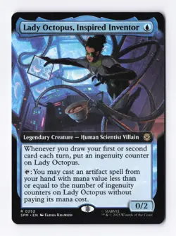Lady Octopus, Inspired Inventor (Extended Art) 252 MTG Marvel's Spider-Man (SPM) - Image 1