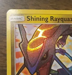 2017 Pokemon Shining Legends Shining Rayquaza #56/73 Holo Rare EX-LP - Image 2