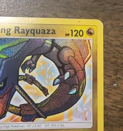 2017 Pokemon Shining Legends Shining Rayquaza #56/73 Holo Rare EX-LP - Image 3