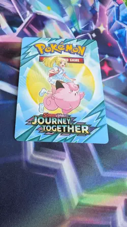 Pokemon Journey Together Trainer Tips Art Card Ft. Lillie & Clefairy - Image 1