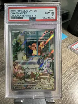2023 POKEMON SVP OBSIDIAN FLAMES ETB PROMO #044 CHARMANDER PSA 10 - Image 1