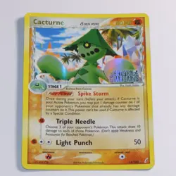 Pokemon TCG Cacturne Delta Species Holo 15/100 Crystal Guardians Stamped - Image 1
