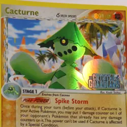 Pokemon TCG Cacturne Delta Species Holo 15/100 Crystal Guardians Stamped - Image 2