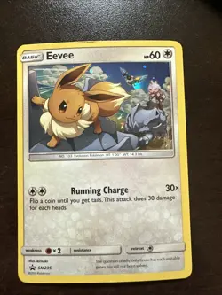 Eevee SM235 DMG Holo Pokemon TCG Sun & Moon Black Star Promo - Image 1