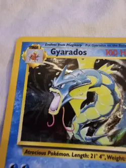 Gyarados 6/102 Pokemon Base Set Unlimited Holo Rare Card WOTC Dmg - Image 4