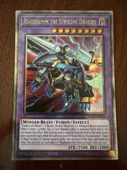 Yu-Gi-Oh Rindbrumm The Striking Dragon RA02-EN025 Quarter Century Rare 1st Ed NM - Image 1