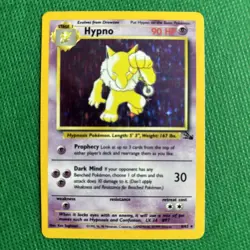 1999 Pokemon {HYPNO} 8/62 Fossil Set Holo Rare Card Vintage NM/Unplayed - Image 1