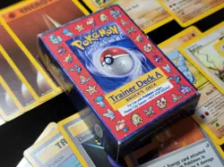 1999 Pokemon Trainer Deck A Box PLUS Card Lot - Red Border Machoke Brocks WOTC - Image 2