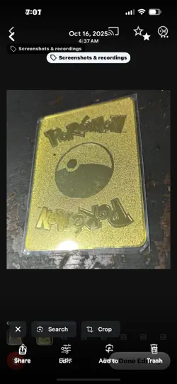 NEW Pokemon 10000point Metal Cards TCG Arceus VMAX Golden Pokemon Gifts - Image 2