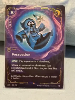Riftbound TCG Possession Spell Card Legendary Rarity 203/298 English - Image 1