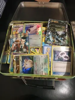 Pokemon XY Tin With Bulk Trading Cards 2012-14 GUC 100s Of Cards Pokemon TCG - Image 2