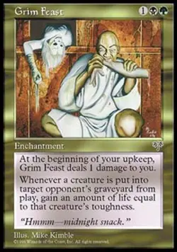 Grim Feast - Medium Play MTG Mirage - Image 1