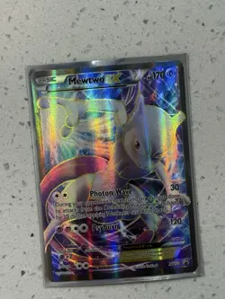 Mewtwo EX XY125 Full Art Black Star Promo Holo Pokemon Card Full Art Rare NM - Image 3