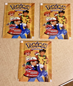 Pokemon 2024 Peru Stained Glass Crystal Card Collection 3 Packs - Image 1