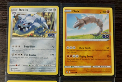 Steelix 044/078 & 4x Onix 036/078 Pokemon GO card NM - Image 1