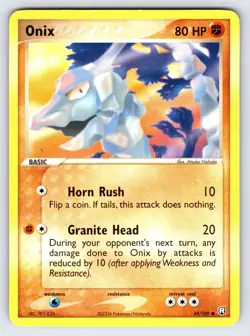 Onix 69/109 2004 EX Team Rocket Returns Pokemon Card TCG Common - Lp/Mp - Image 1