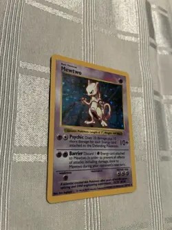 Mewtwo - Shadowless Base Set Holo 10/102 - Vintage WOTC 1999 Pokemon Card - NM - Image 1