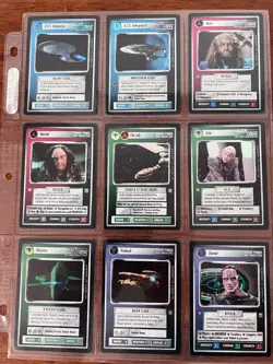 Star Trek CCG, 16 Card Lot, Reflections - Image 1