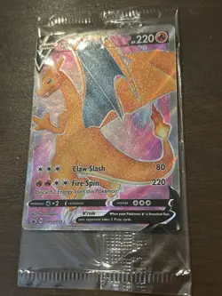 Sealed 2020 Charizard SWSH050 Black Star Promo Card Champions Path Pokemon Card - Image 1