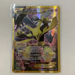 Pokemon Alakazam EX 2016 Holo Full Art Ultra Rare Card 125/124 Heavily Played - Image 1