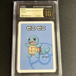 2019 POKEMON PLAYING CARDS JPN OLD MAID SQUIRTLE CGC 10 PRISTINE - Image 1