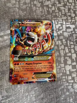 Pokemon Mega Camerupt EX Halo card Magma Eruption attack HP230 - Image 1
