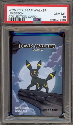 Pokemon X Bear Walker Umbreon Coll. Card Serialized 0267/1600 PSA 10 Gem Mint - Image 1